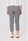 ARCHIE 7/8 CHECK PANT - blk/white